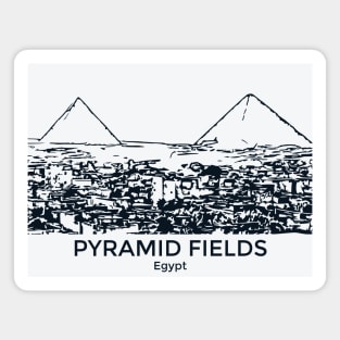 Pyramid Fields - Egypt Magnet